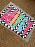 Wifey checkered