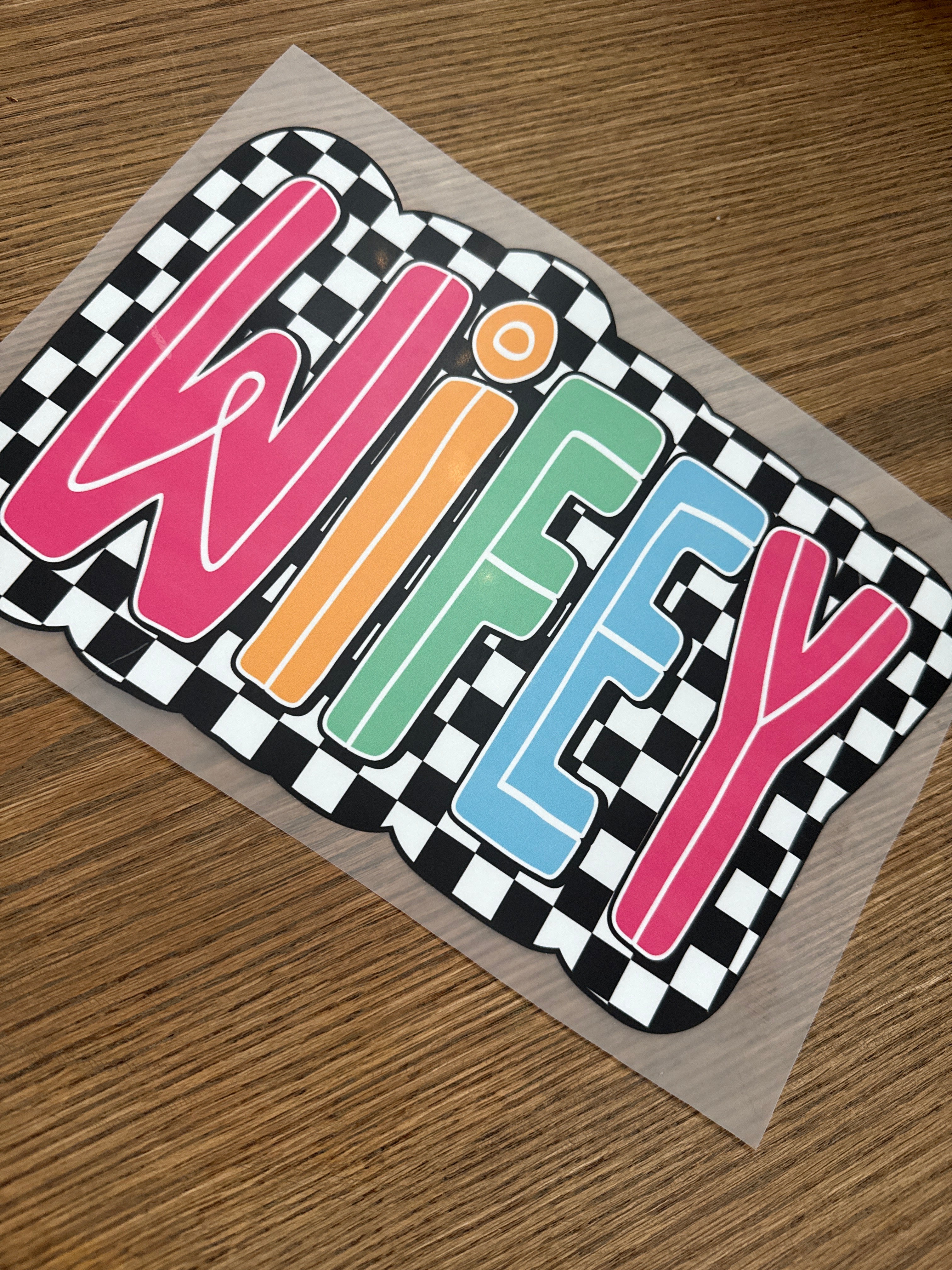 Wifey checkered