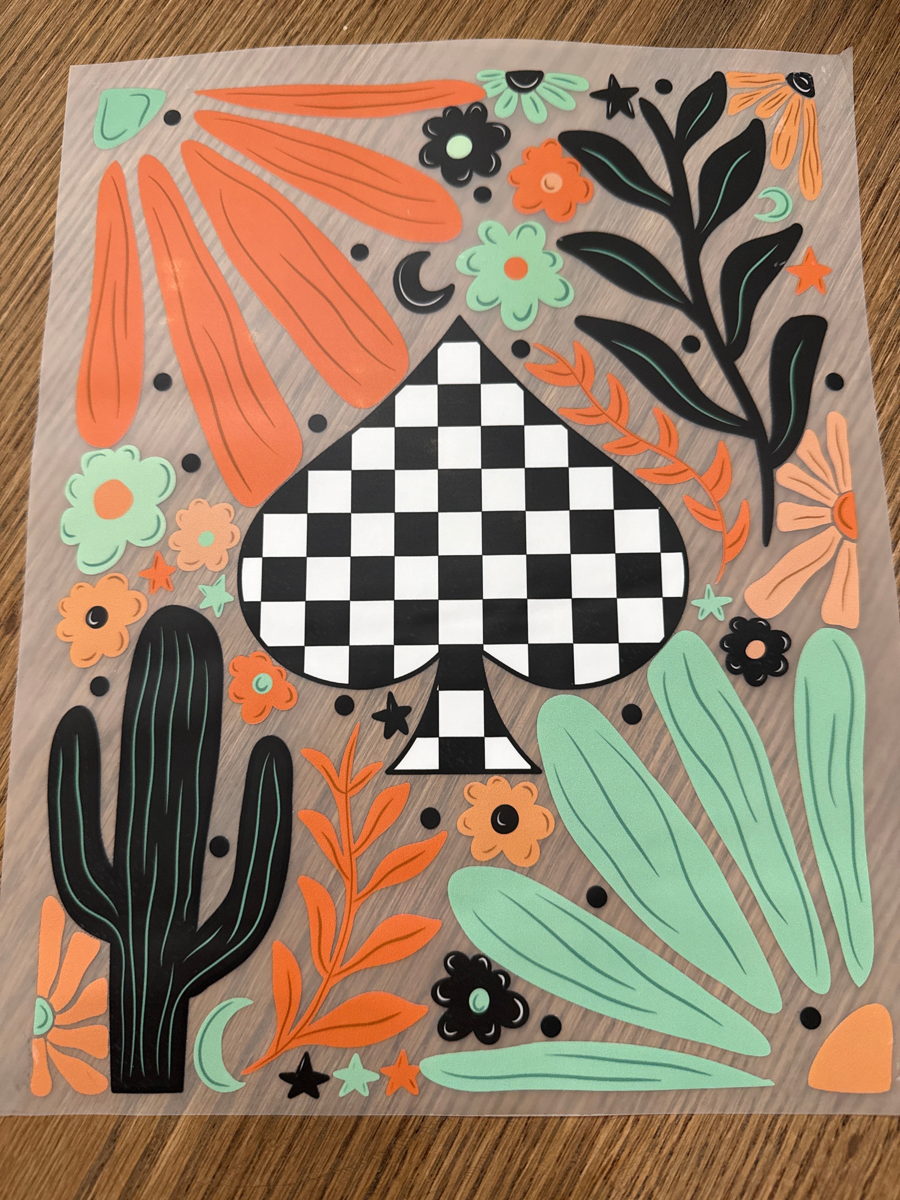 Checkered spade