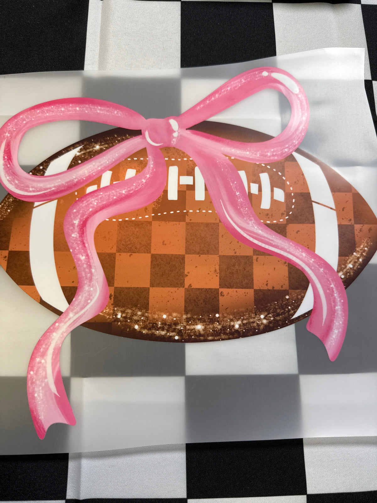 Football with bow