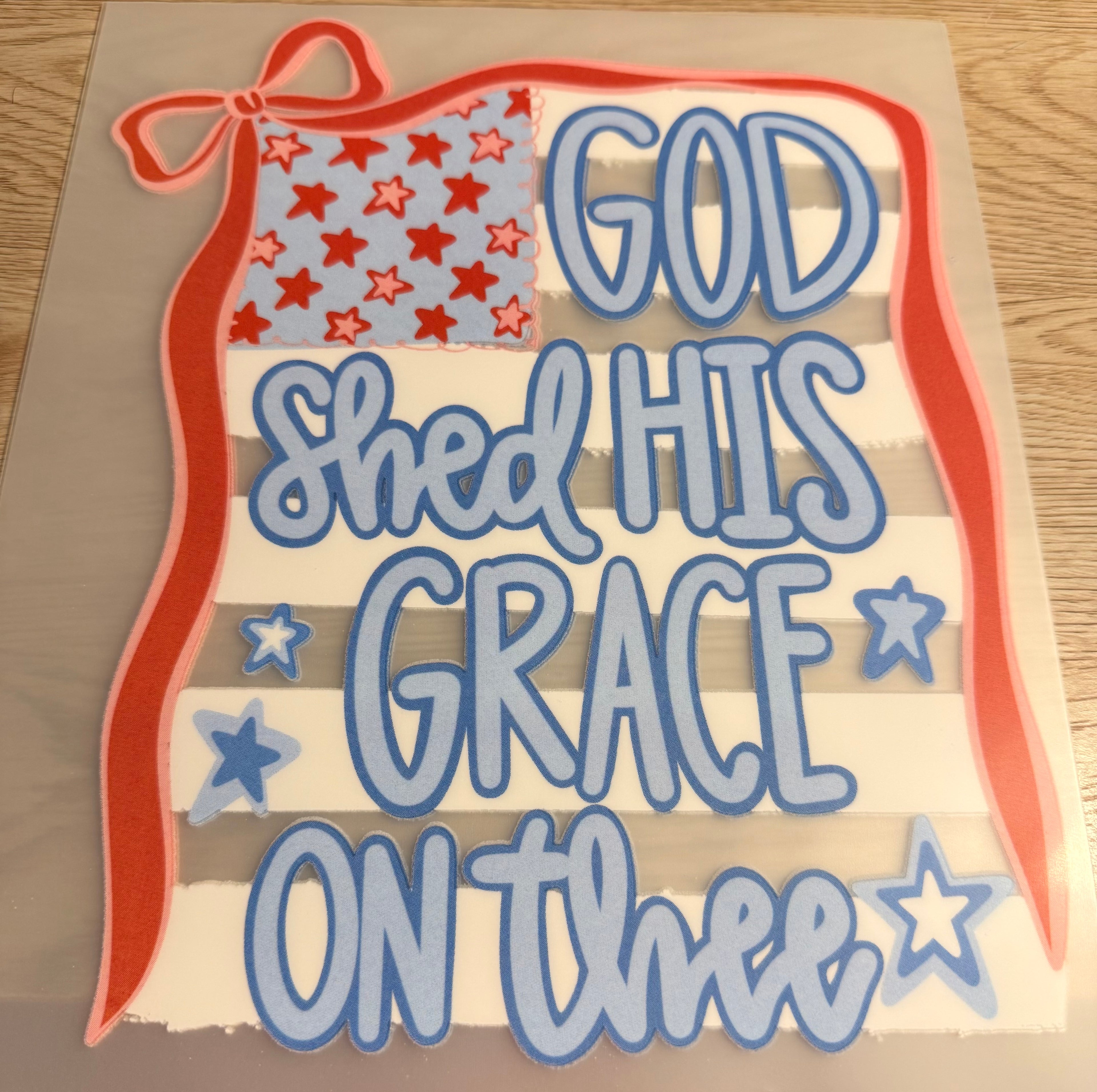 God shed his grace