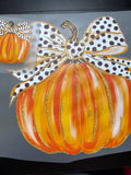 Orange pumpkin brown pocket dot with pocket
