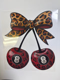 Cheetah cherry glitter