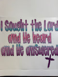 I sought the Lord
