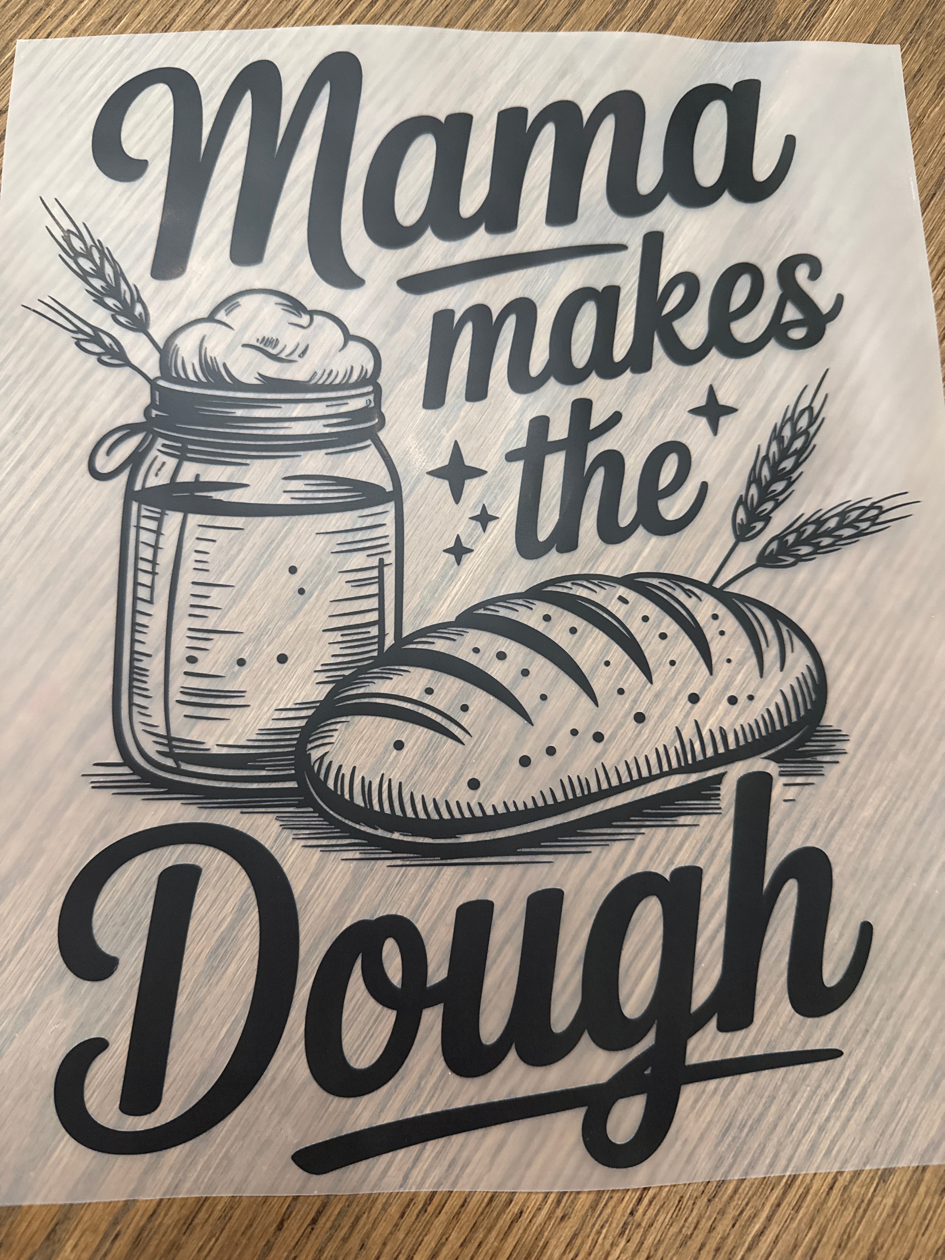 Mama makes the dough
