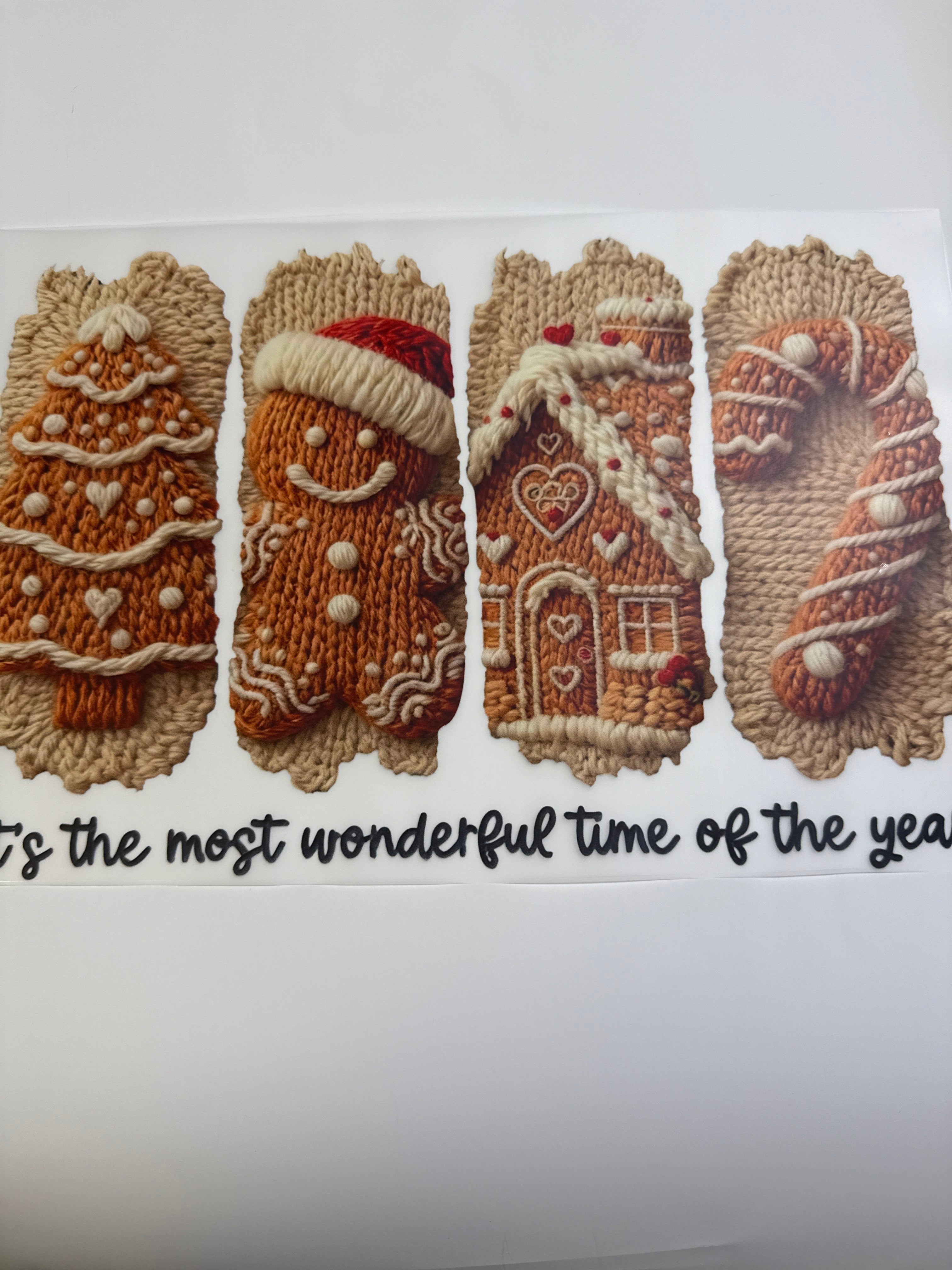Faux knit gingerbread