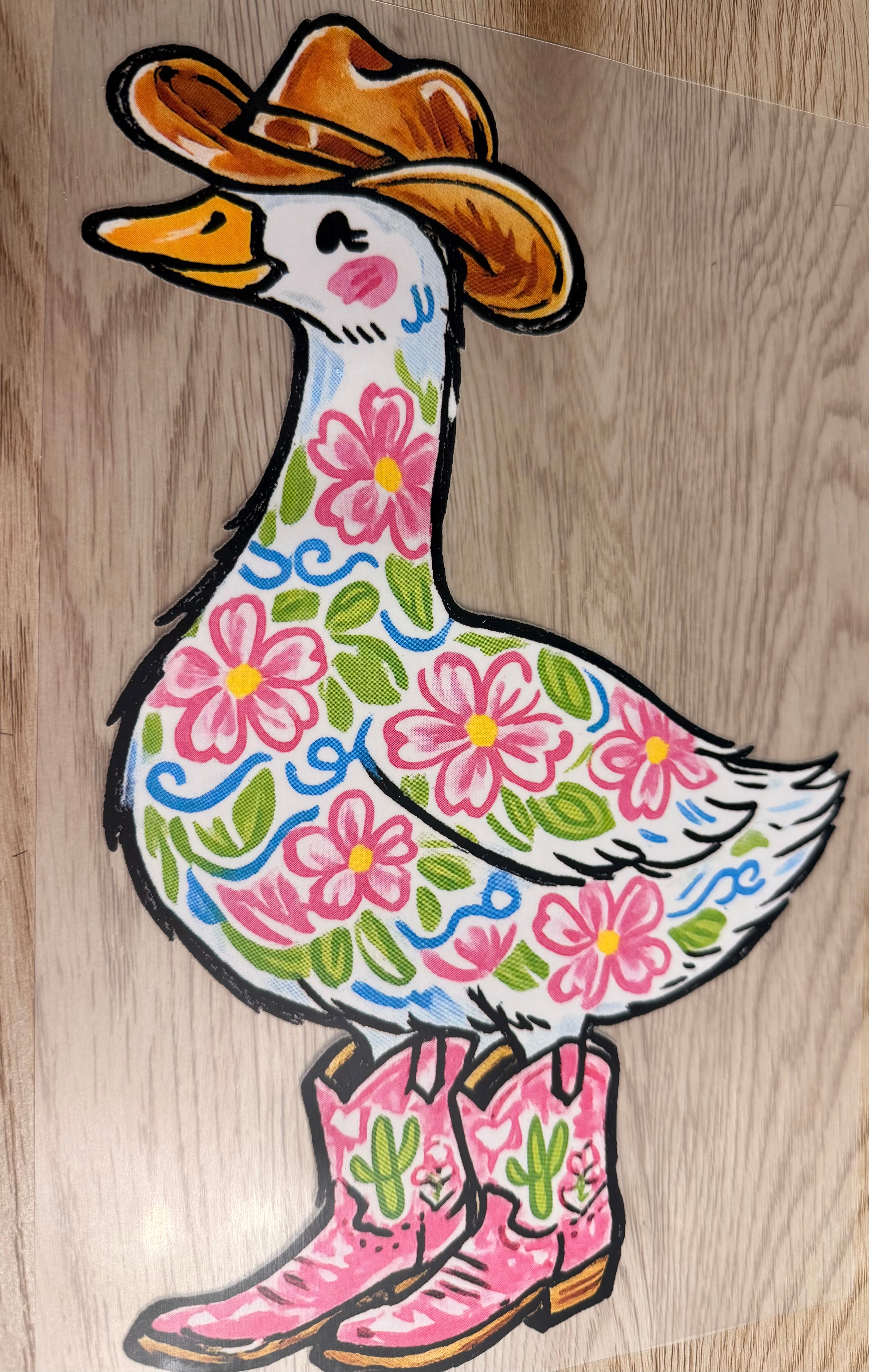 Floral goose