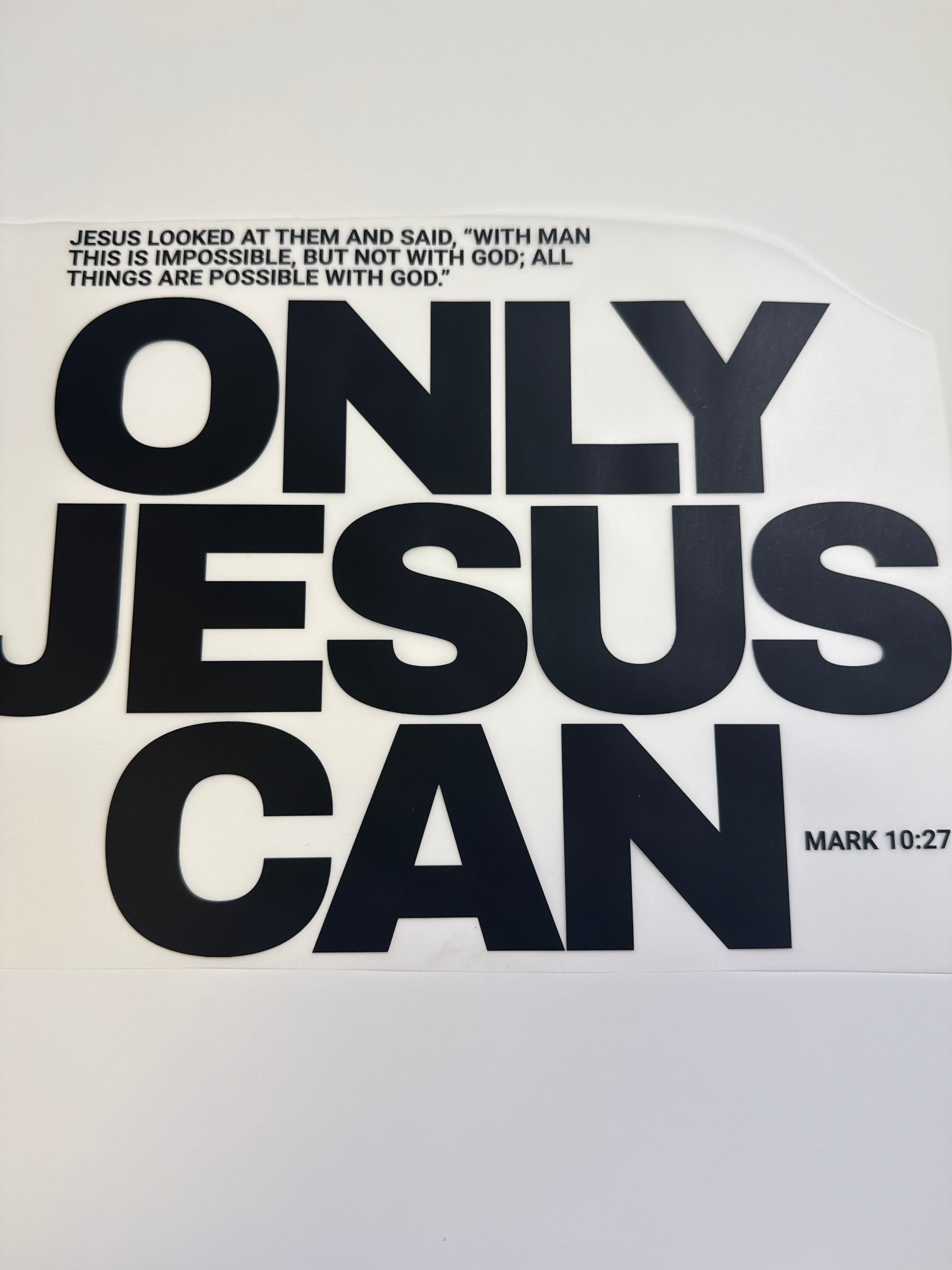 Only Jesus