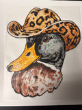 Faux rhinestone duck