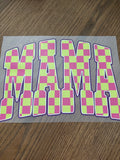 Neon checker mama