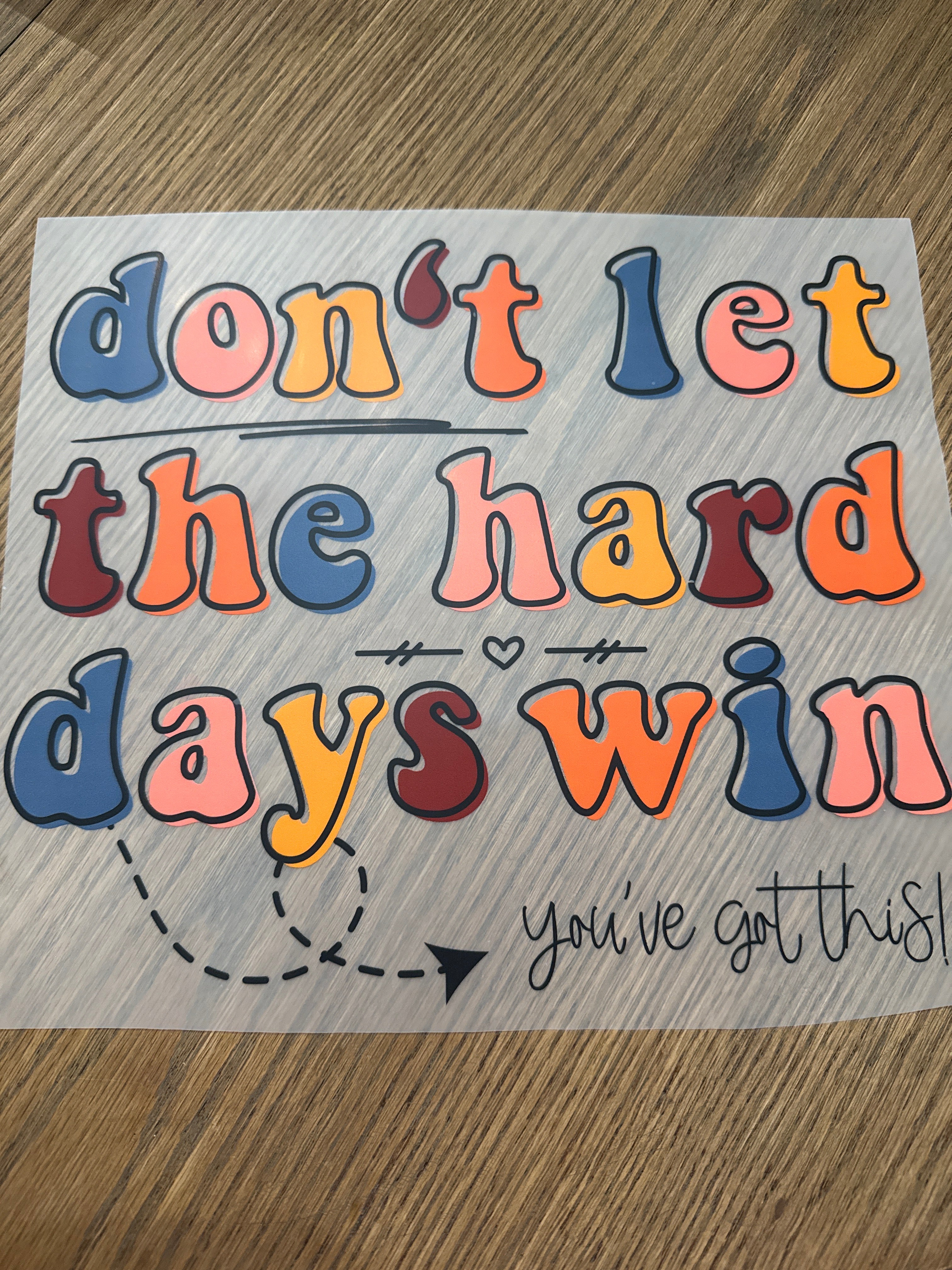 Don’t let the hard days win