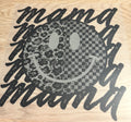 Mama checker/leopard smiley