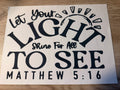Let your light shine for all to see