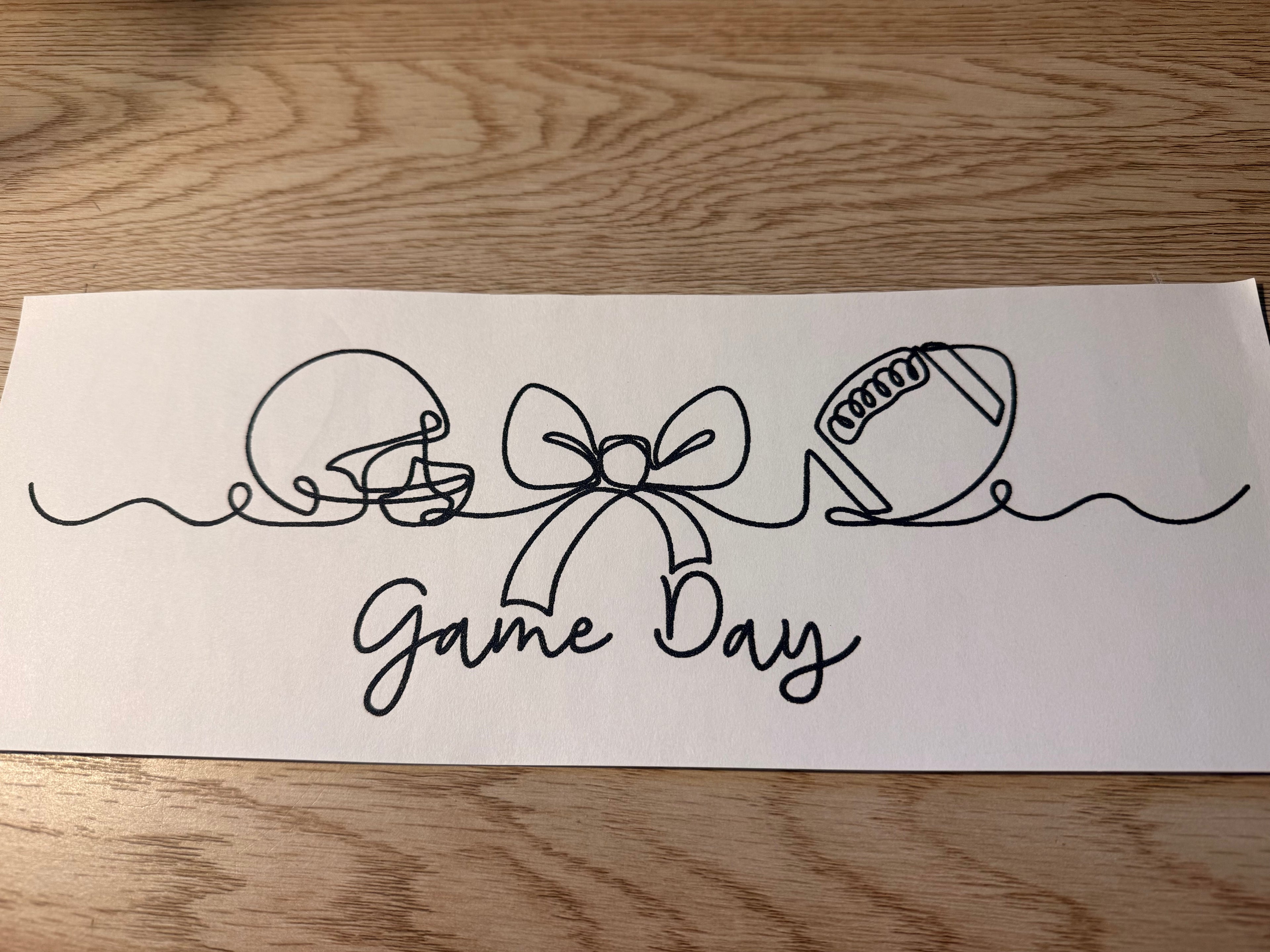 Game day football bow