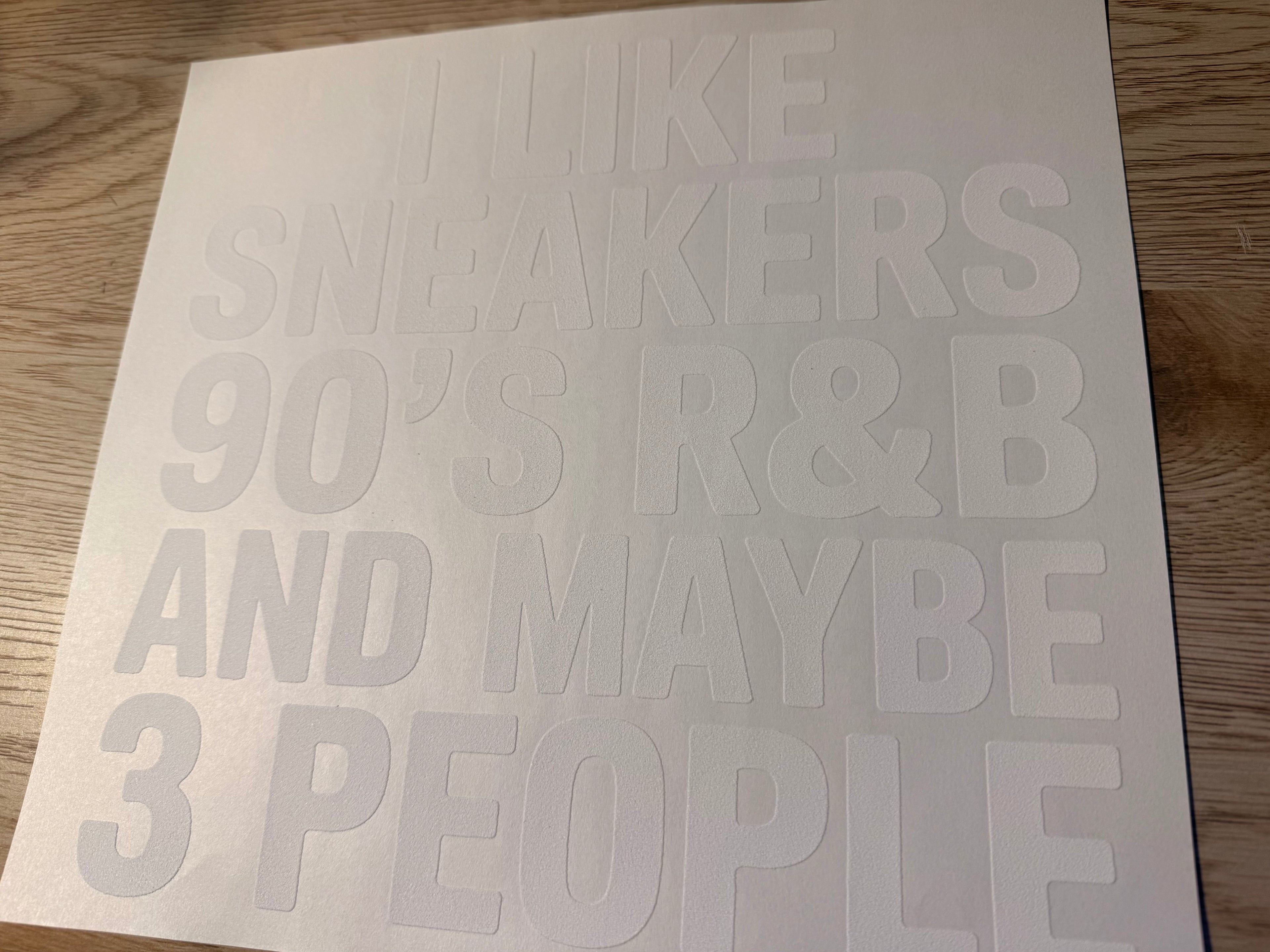 I like sneakers