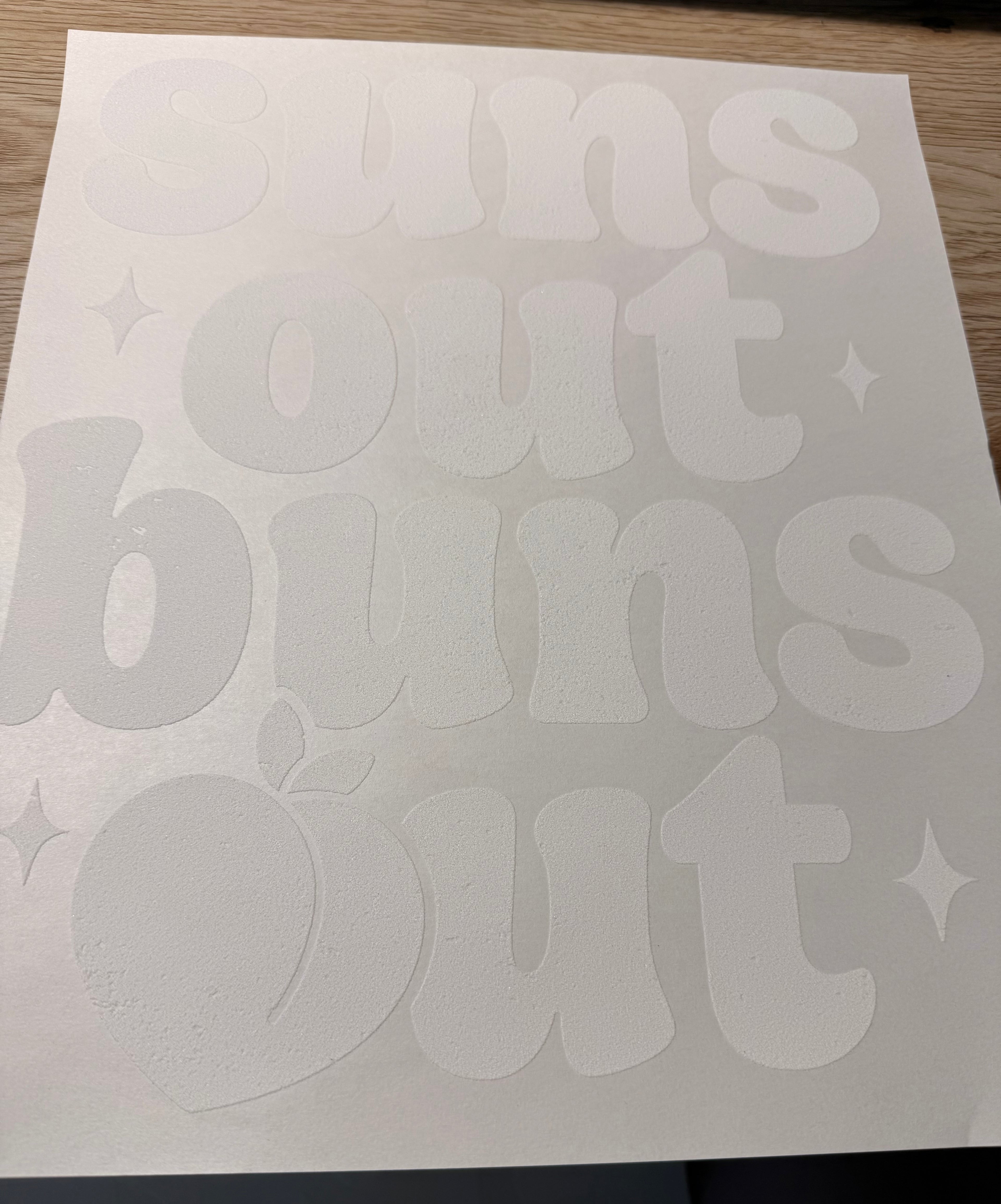 Suns out buns out