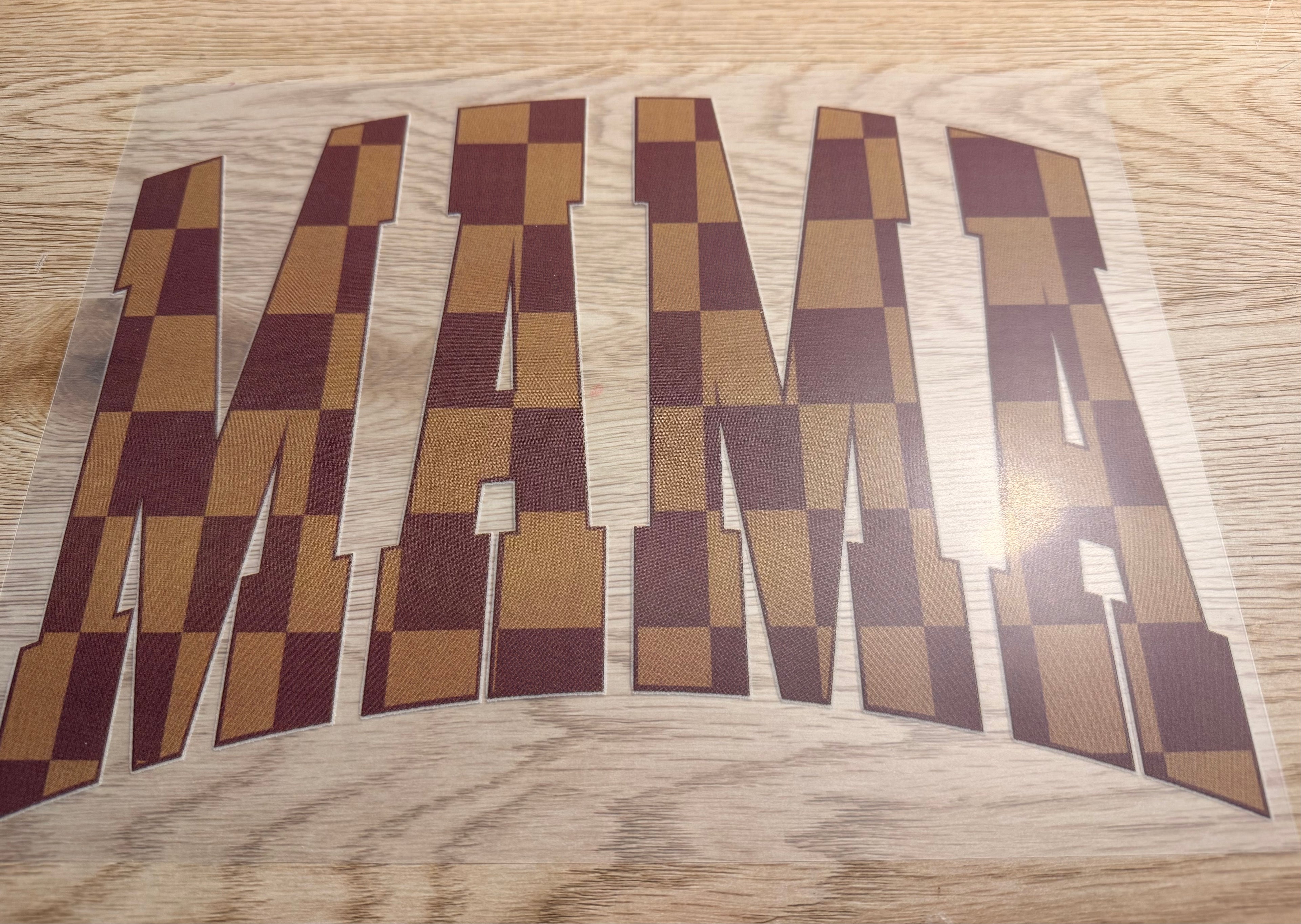 brown checker mama