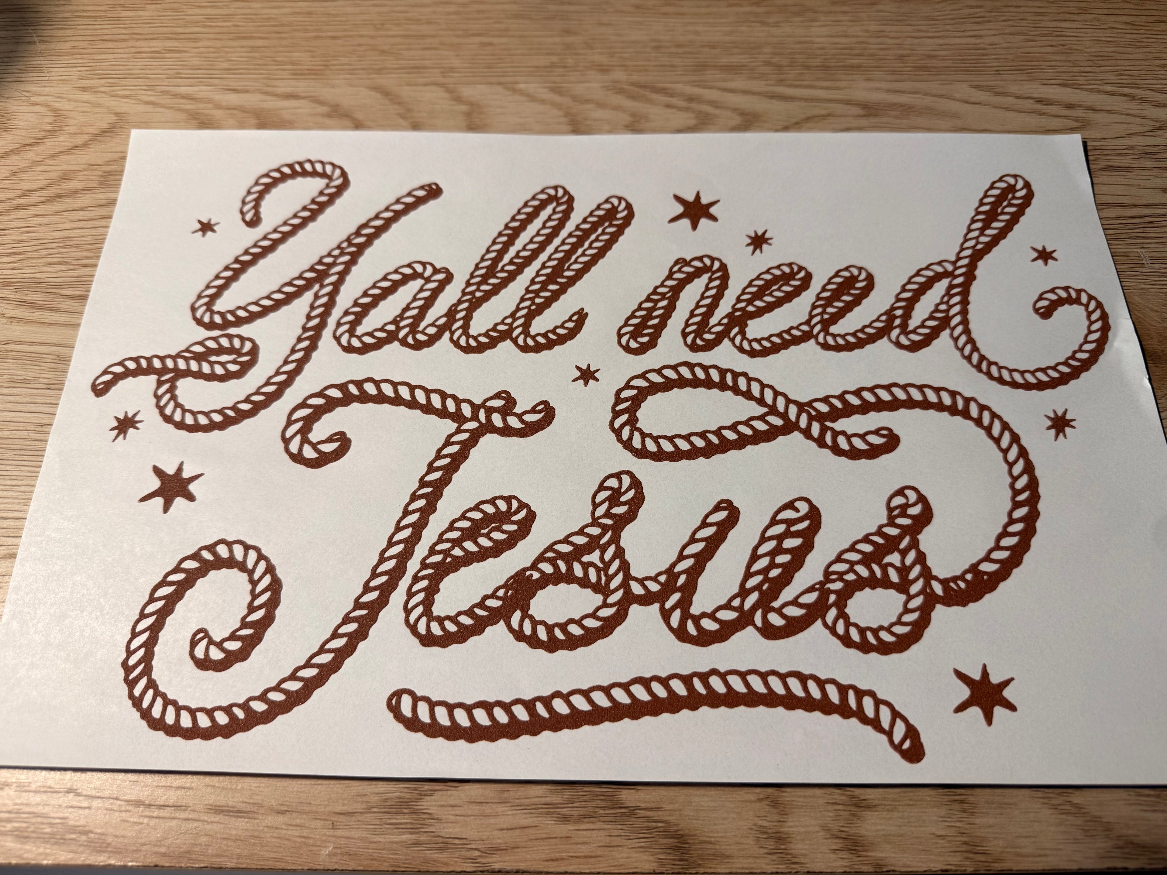 Ya'll need Jesus